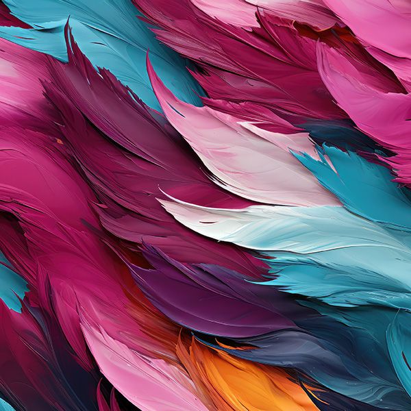 Stretch fluweel gekleurde veren