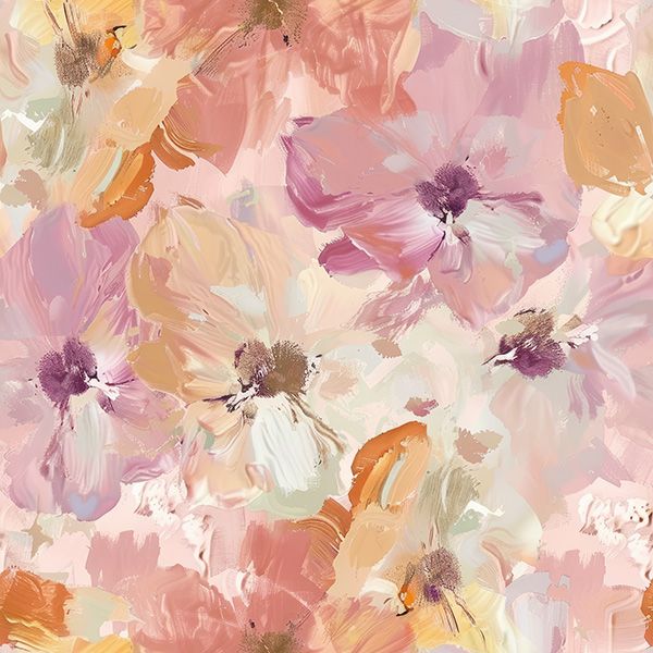 Tricot / Jersey Takoy roze bloemen Leyla maxi motief 