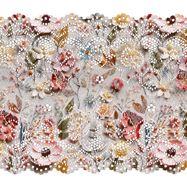 Waterafstotend polyester TD/NS bedrukt imitatie borduurwerk 3D-bloemen Eleny