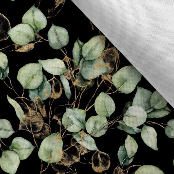 Maatlabels voor kleding, set van 10 stuks - eucalyptus zwart XL