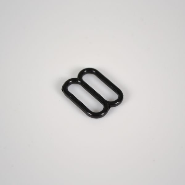 Schuiver voor bh-bandjes 12 mm zwart - set 10 stuks