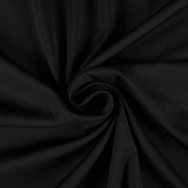 Matte stof voor badmode en fitness kleding zwart