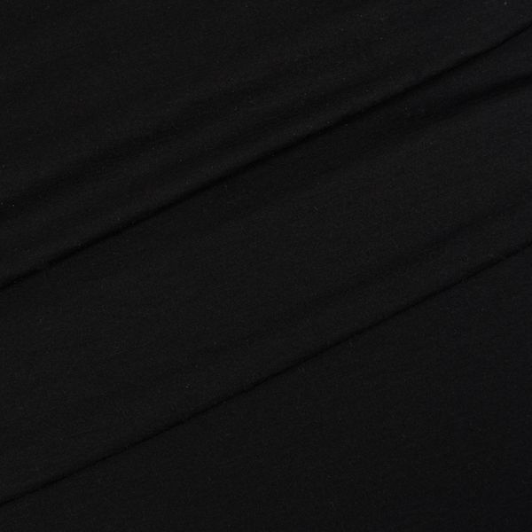Merino tricot / jersey zwart 145 g