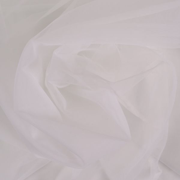 Tule met stretch Bari wit (voor lijfjes en tops van jurken)