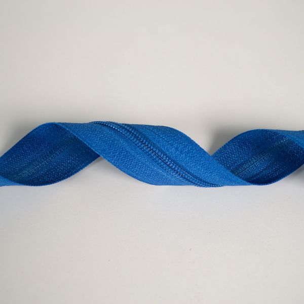 Metalen schuiver TKY voor rits met hanger #3 mm blauw
