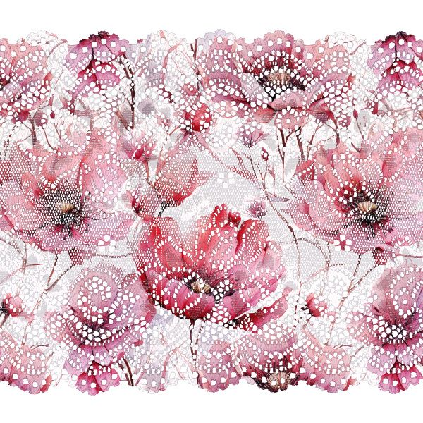 Waterafstotend polyester TD/NS bedrukt bloemen roze schoonheid