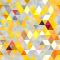 Waterafstotend polyester TD/NS driehoeken geel