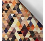 Waterafstotend polyester TD/NS driehoeken bruin