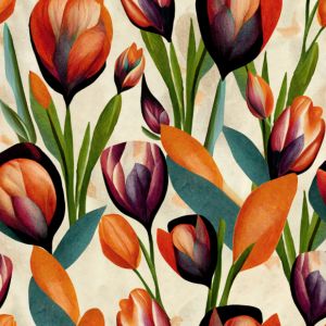 Gladde chiffon zijde lente tulpen