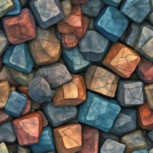 Tricot / Jersey Takoy gekleurde stenen 3D