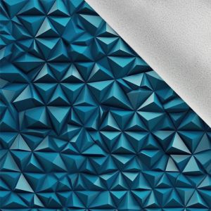 Winter softshell 3D textuur driehoeken blauw