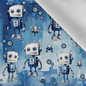 Winter softshell blauwe robots