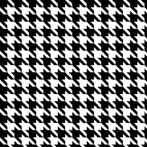 Voeringstof hanenvoet patroon zwart-wit 2x2 cm
