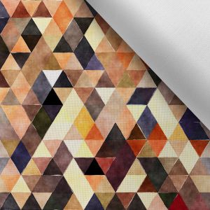 Waterafstotend polyester TD/NS driehoeken bruin