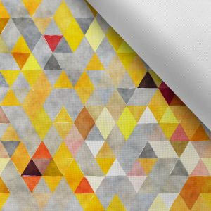 Waterafstotend polyester TD/NS driehoeken geel