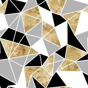 Tricot / Jersey Dona geometrisch patroon - Forio 250 gr