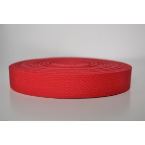 Tassenband katoen 3 cm rood