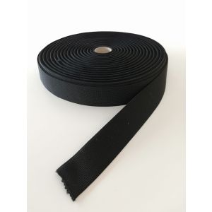 Elastiekband glad 3 cm zwart