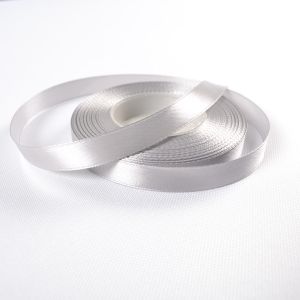 Satijnband 12mm zilver - rol 32m