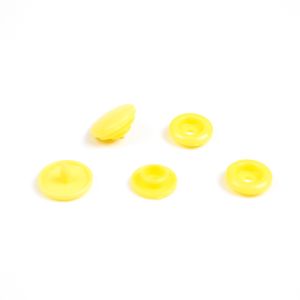 Drukknopen 10mm geel - set 20 stuks