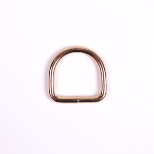 Metalen D-ring 32x25 mm goudkleur