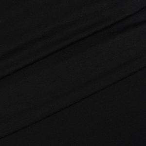 Merino tricot / jersey zwart 145 g