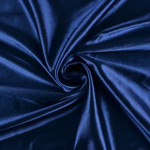 Glanzende stof voor badmode en fitness kleding donkerblauw