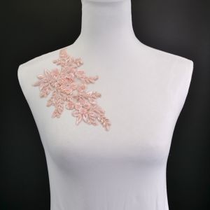 Applicatie voor jurk boeket roze - rechterkant