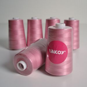 Overlock/coverlock polyester naaigaren TKY 5000 oudroze