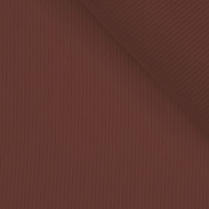 Tricot / Jersey kledingstof geribd OSKAR roodbruin № 64