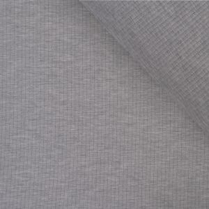 Tricot / Jersey kledingstof geribd OSKAR grijs melange № 20