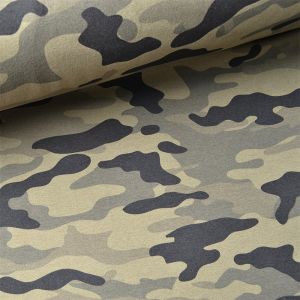 French Terry zomer sweatstof camouflage