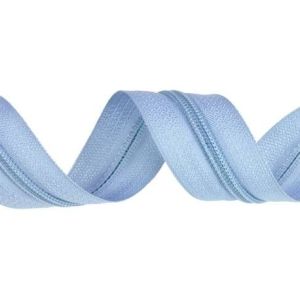 Spiraalrits per meter #3 mm lichtblauw zonder schuiver